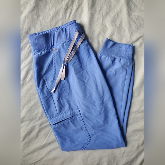 Figs Zamora Jogger Scrub Pants - Ceil Blue - M - Picture 2 of 5